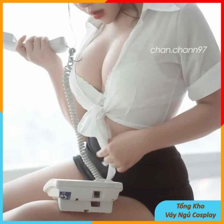 Bộ đồ ngủ Cosplay sexy cô thư ký gợi cảm TK003 Đồ ngủ cosplay nhân viên văn phòng cosplay sexy TKVN | BigBuy360 - bigbuy360.vn