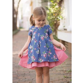 RẬP GIẤY (BẢN VẼ) TỰ MAY MẶC ĐẦM BÉ GÁI (1-10 TUỔI)