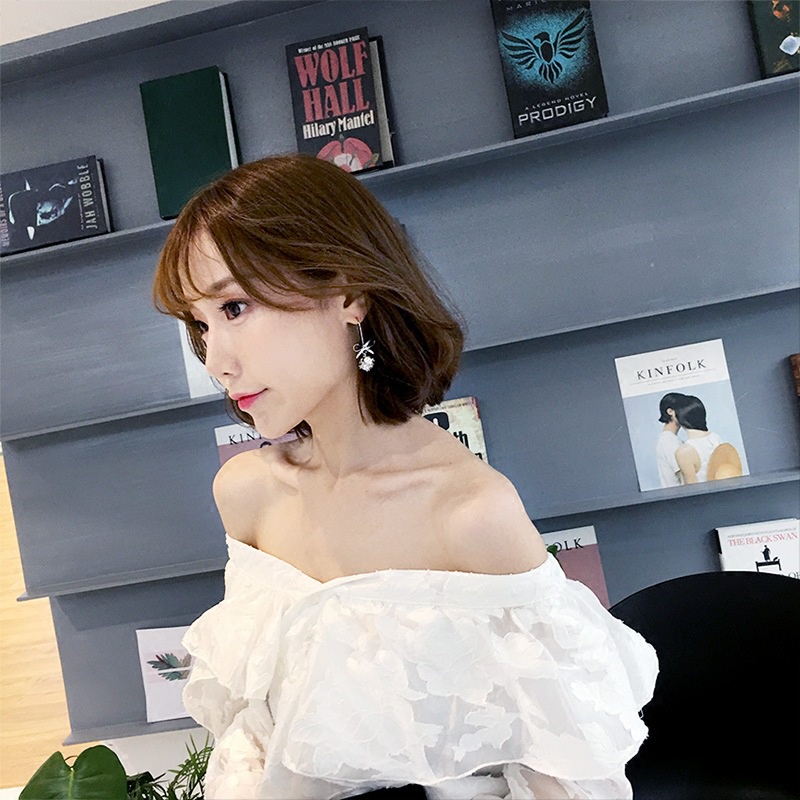 Khuyên Tai Nữ Hình Tròn Đính Đá Phong Cách Bohemian Thời Trang Mới