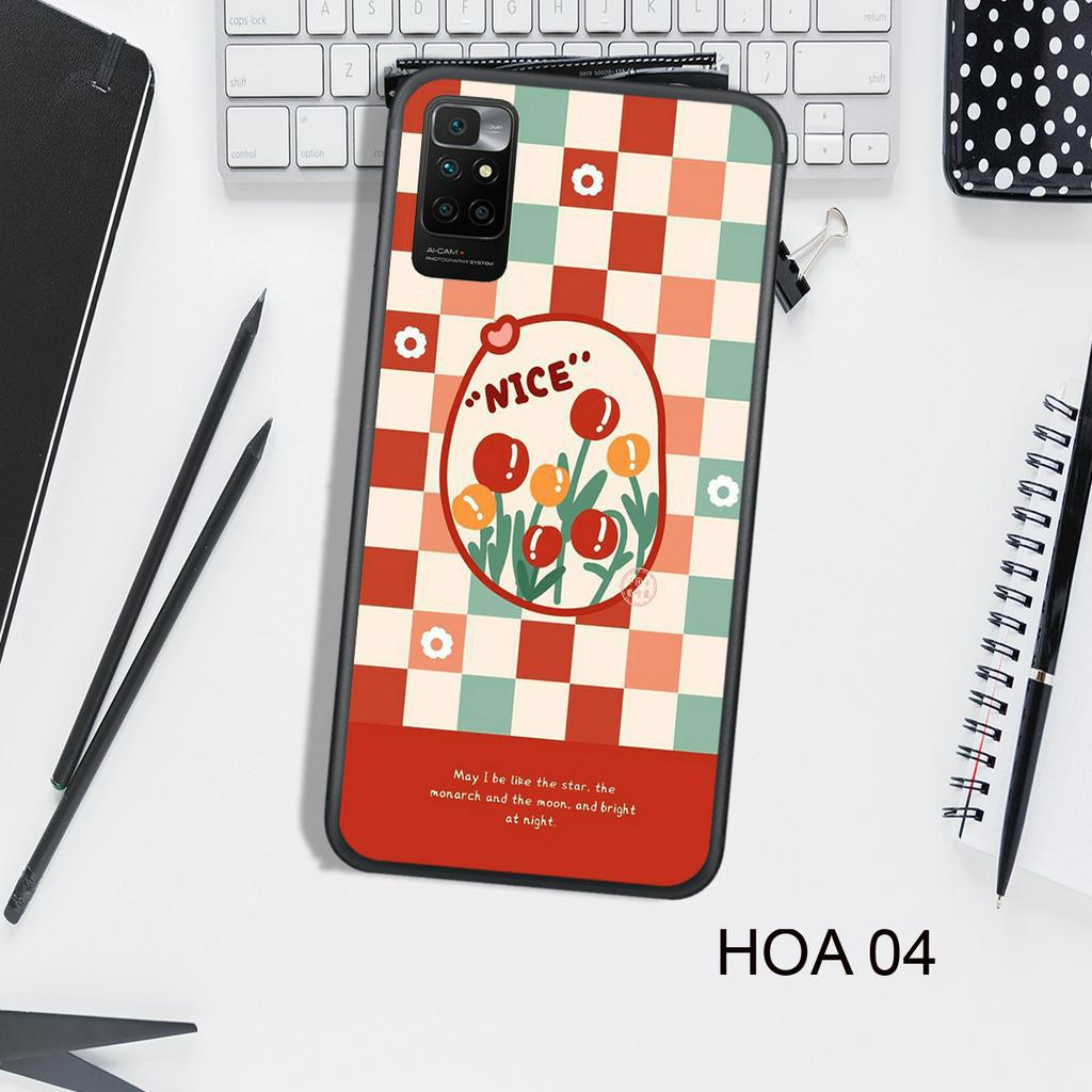 Ốp Lưng  XIAOMI  REDMI 10 - REDMI NOTE 10 4G - REDMI NOTE 10 5G, In Hình HOA, Màu Sắc Bắt Mắt.