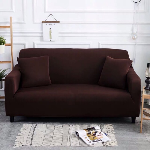 TẤM VẢI BỌC SOFA màu nâu đậm cho sofa L sofa 1,2,3,4 chỗ