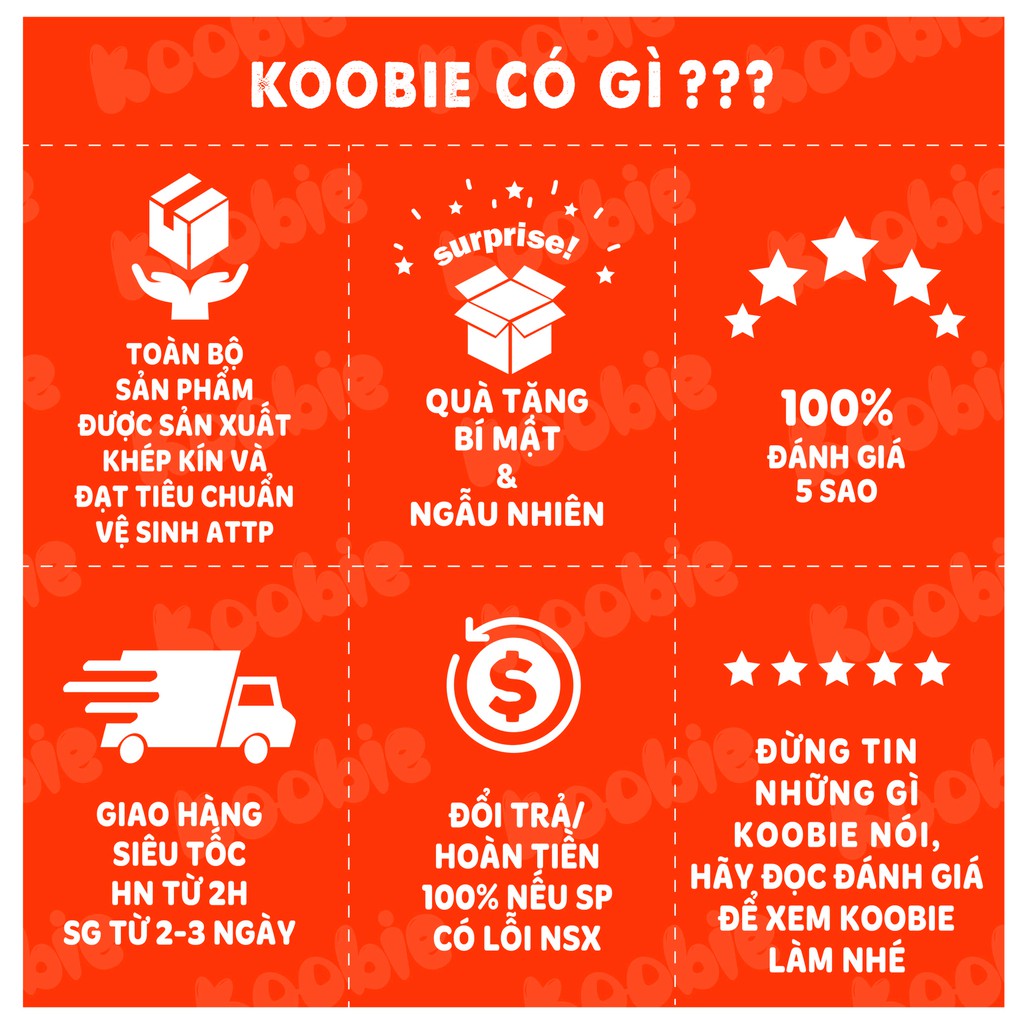 Kẹo Chíp Chíp nhiều vị Koobie 500g, đồ ăn vặt ngon an toàn vệ sinh, giao hàng Hà Nội siêu tốc