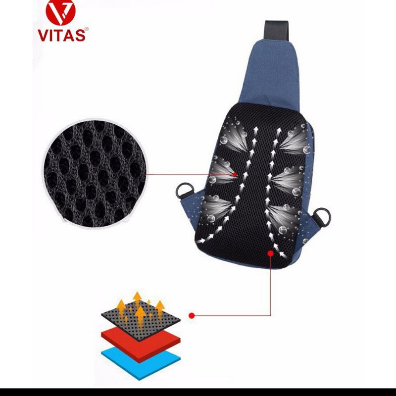 Túi đeo chéo Vitas nhỏ gọn giành cho sinh viên học sinh .
