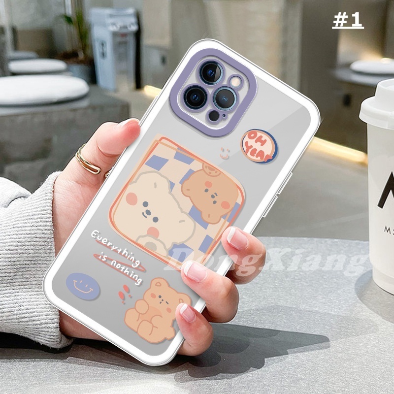 Ốp Điện Thoại TPU Hình Gấu Cho VIVO Y12s Y15S Y15A Y21T Y21S Y20s Y20i Y33S Y11 Y12 Y15 Y17 Y91C Y19 Y30 Y85 Y51 S1 V23e V21 V9 V5