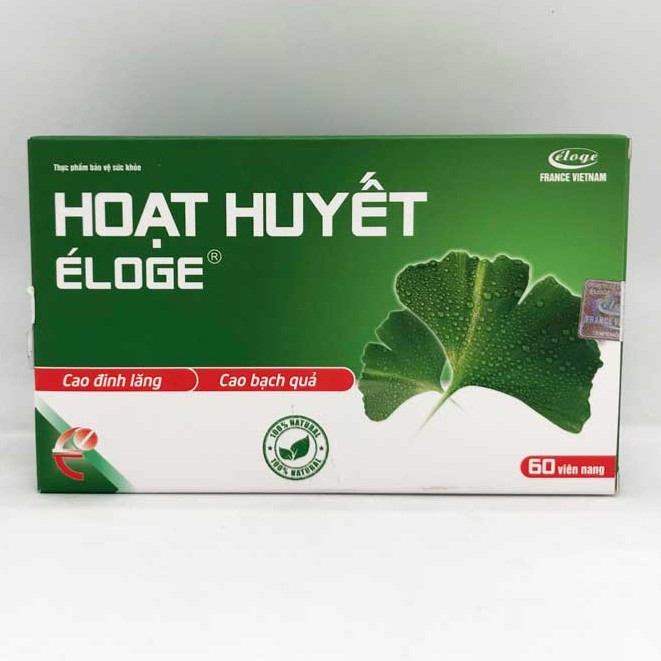 Hoạt huyết Eloge – Hỗ trợ tăng cường máu não, ngăn ngừa tại biến, đột quỵ (hộp 60 viên)