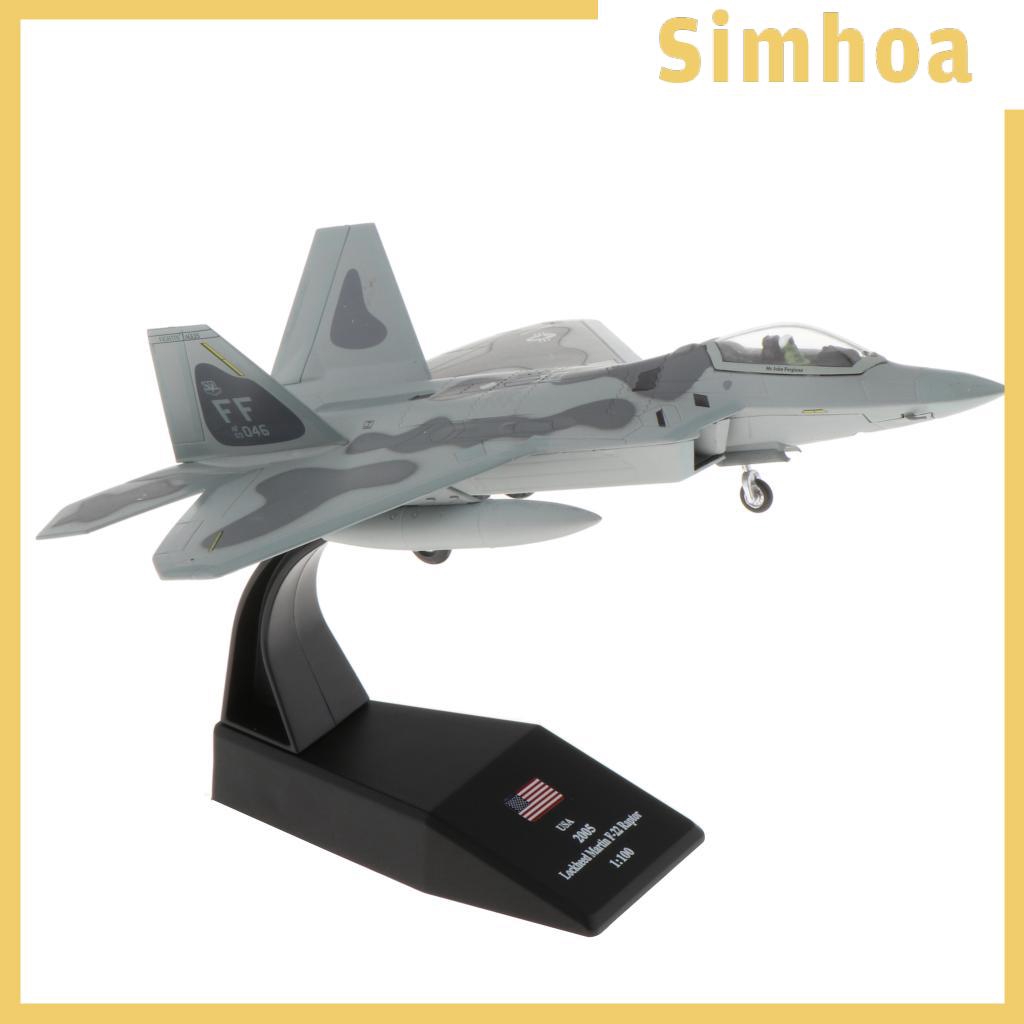Mô Hình Máy Bay Chiến Đấu 1 / 100 Usa F-22 Chân Thật
