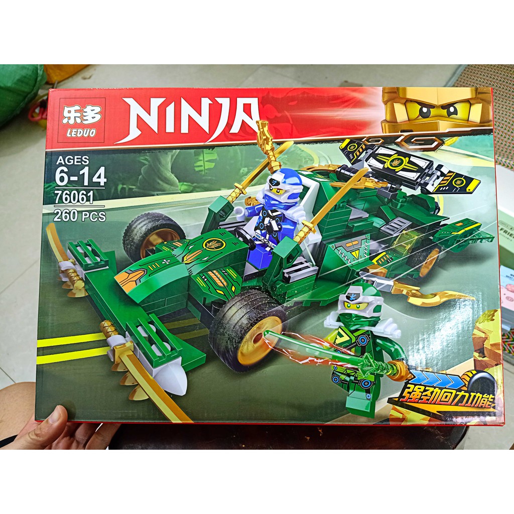 Bán   lắp ráp Lego Ninjago zimo 4013 76061 Xe Đua Bóng Đêm Của Ninja Jungle Assault Vehicle