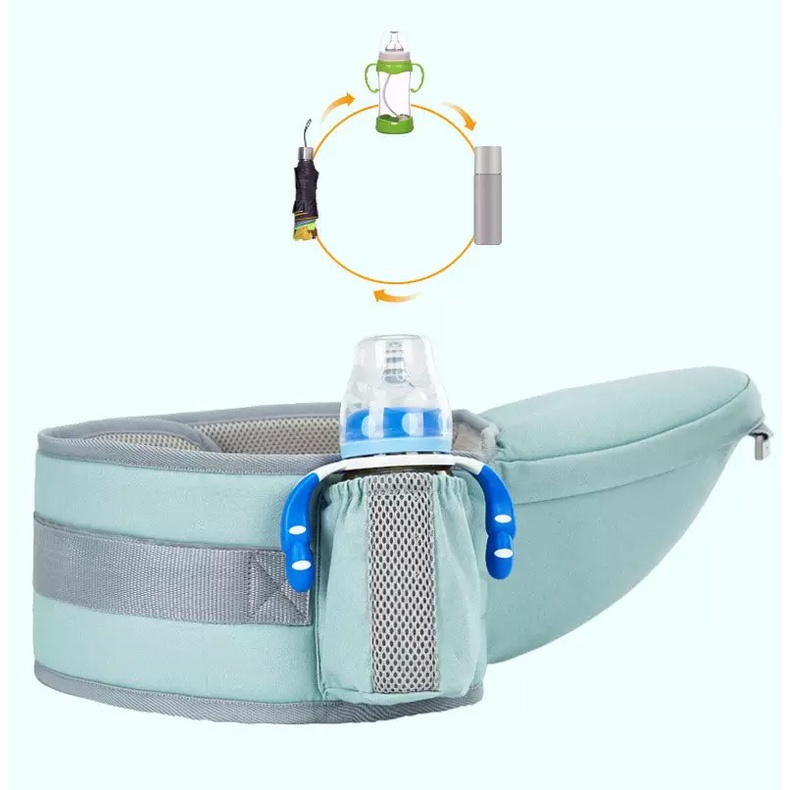 Địu em bé cao cấp đa tư thế thoáng khí, đai điệu trẻ em có hộp tì bệ ngồi trợ lực giữ dáng ngồi cho con yêu, địu mềm