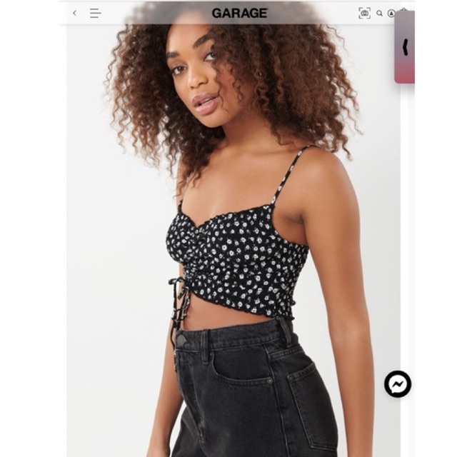 Áo croptop rút dây Gargare