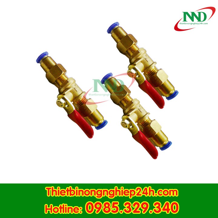Trọn bộ van khóa bằng đồng cho ống phun sương LPDE 8mm