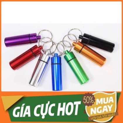 Ống Nhôm Cứu Sinh - Đựng Thuốc- Tiên- Có Ron Chống Thắm Nước