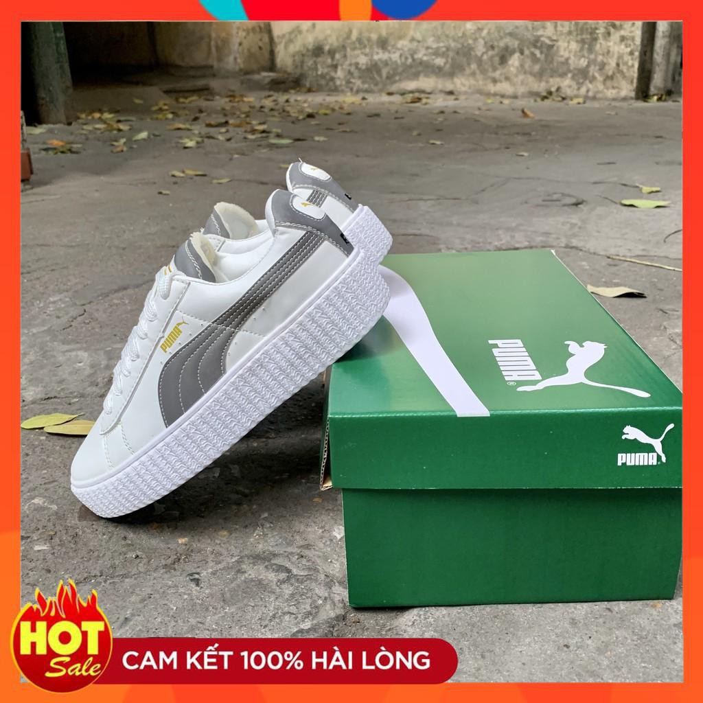 [FULL Box - Freeship] Giày Puma Nữ hàng đẹp dành cho nữ, Giày thể thao Pm trắng đen flashsale