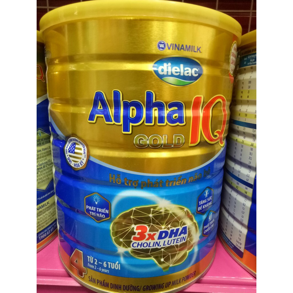 Sữa bột Dielac Alpha Gold IQ số 3/4 hộp thiếc 1,5kg