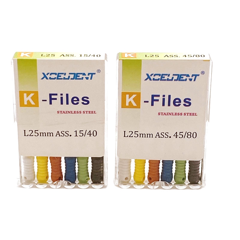 Hộp mũi kim nong tủy K-files/H-files bằng tay cho nha khoa