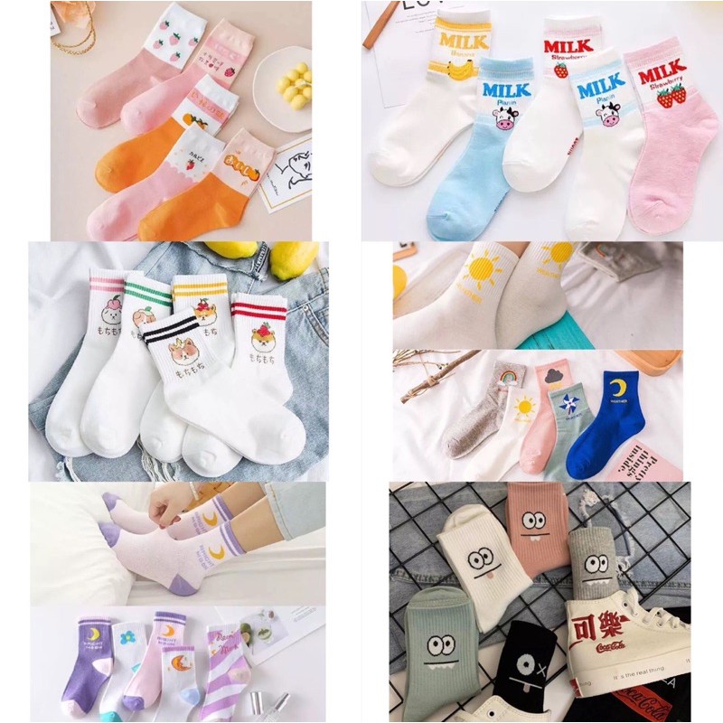 Combo set 5 đôi tất nhiều mẫu