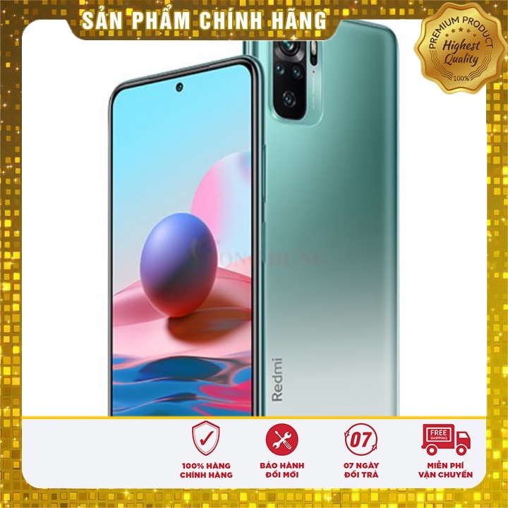 Điện Thoại Xiaomi Redmi Note 10 4GB Chính Hãng Bảo Hành 12 Tháng Bộ 4 Camara Sau Điện Thoại Cảm Ứng Xiaomi Redmi 10 Đẹp