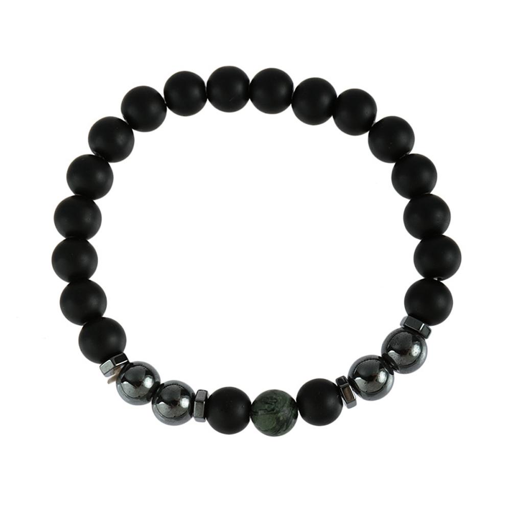 Lắc Chân Bằng Đá Obsidian Màu Đen Thời Trang Cho Nam Và Nữ|Vòng Đeo Tay Thời Trang Cá Tính