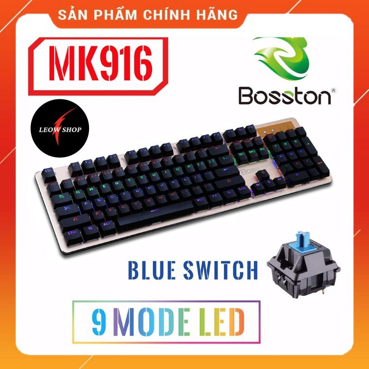 Bàn Phím Cơ Chuyên Game KEYBOARD Cơ BOSTON 916 LED