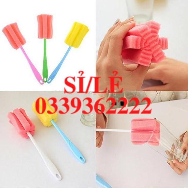 [ COCOLOVE ] set 5 que rửa cốc, chén, bình sữa nhiều màu  HAIANHSHOP