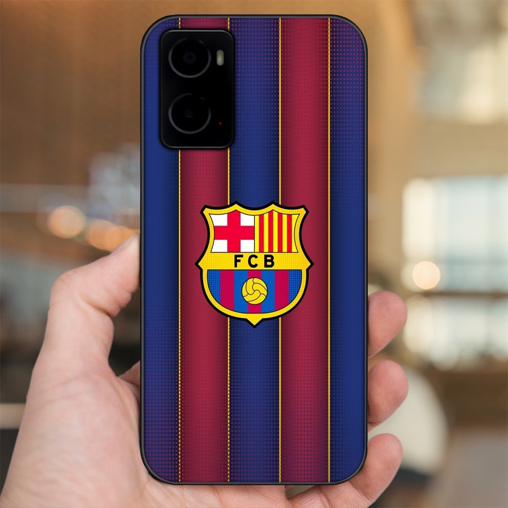 Ốp lưng Oppo A76 viền đen in hình Barcelona Barca