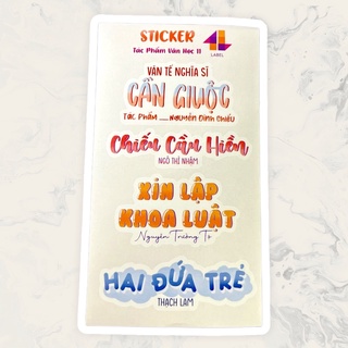 Sticker Văn Học 11 ( Cả Năm )