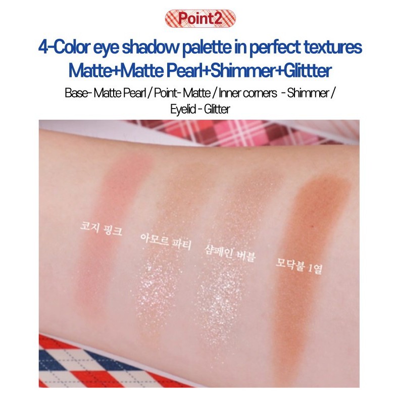 Bảng phấn mắt ETUDE 2.5g mini màu sắc thời trang mùa đông