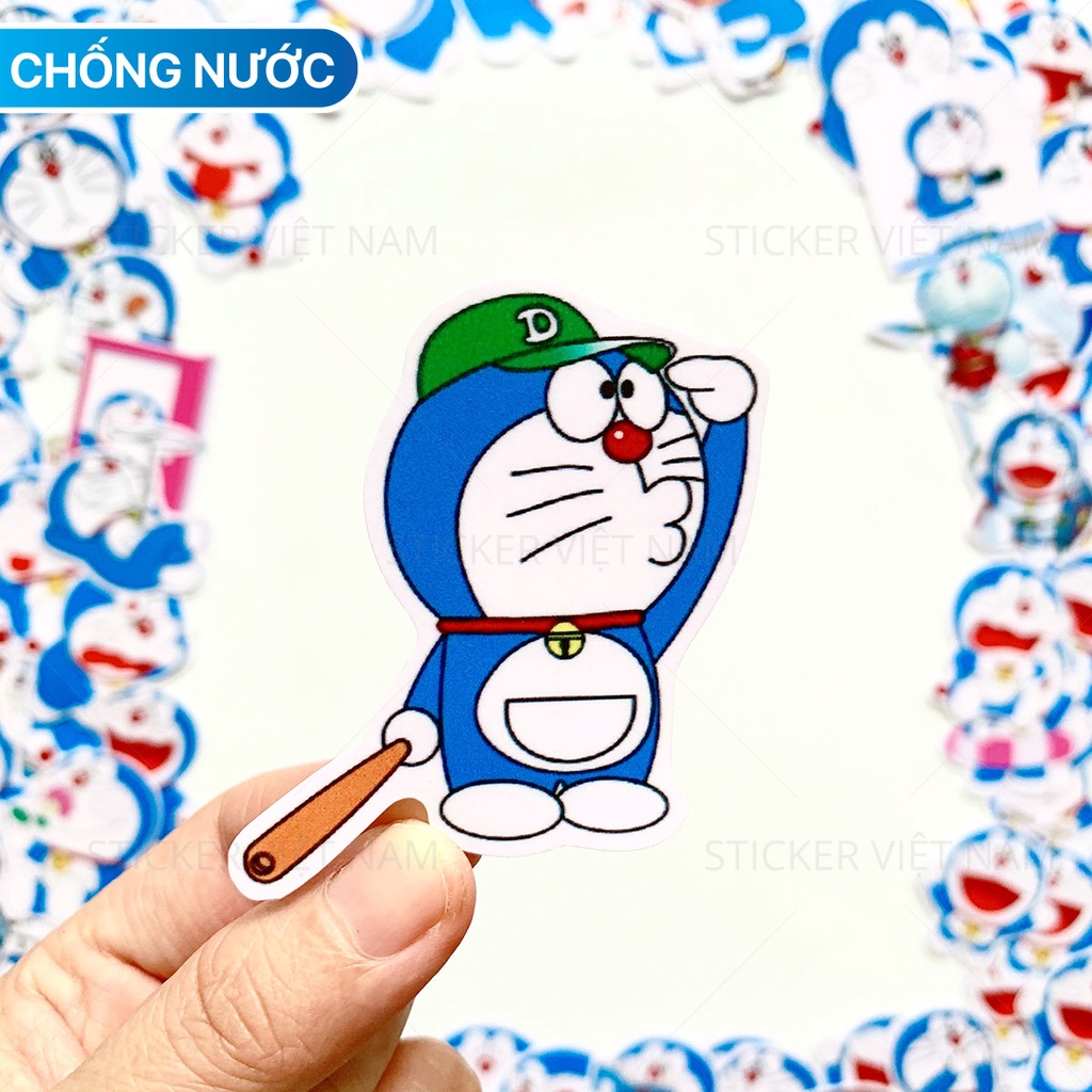 Mèo Máy Thông Minh Chống Nước Dễ Thương Dán Trang Trí Siêu Bền | Sticker Việt Nam