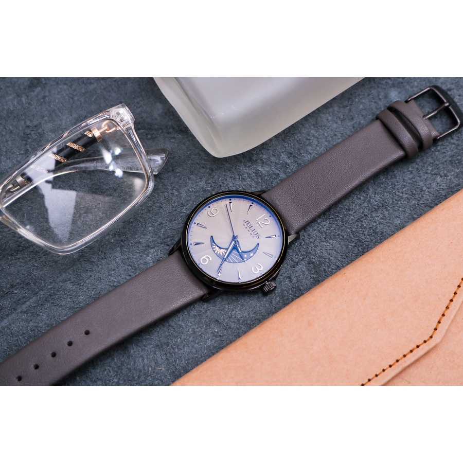 Đồng Hồ Nam JAH-135 Julius Hàn Quốc Dây Da