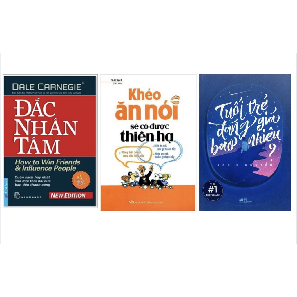 Sách - Combo Khéo Ăn Nói Sẽ Có Được Thiên Hạ+ Đắc Nhân Tâm + Tuổi Trẻ Đáng Giá Bao Nhiêu
