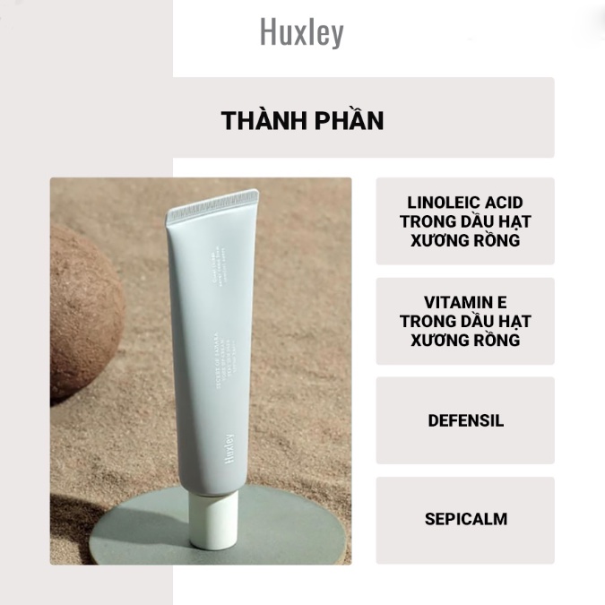 KEM CHỐNG NẮNG HUXLEY STAY SUN SAFE SPF50+ PA+++