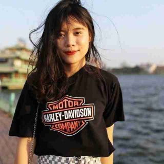 Áo croptop motor company cá tính