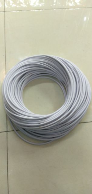 Dây điện thả tròn trắng lõi đồng 2x0,5mm hàng TCVN