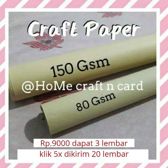 Giấy Kraft 80gsm 45x60cm Màu Nâu Thẻ