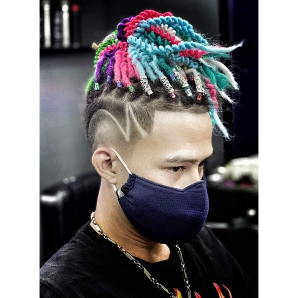 Bím tóc giả màu thắt tóc bện Dreadlock , box braid cá tính dài đủ màu