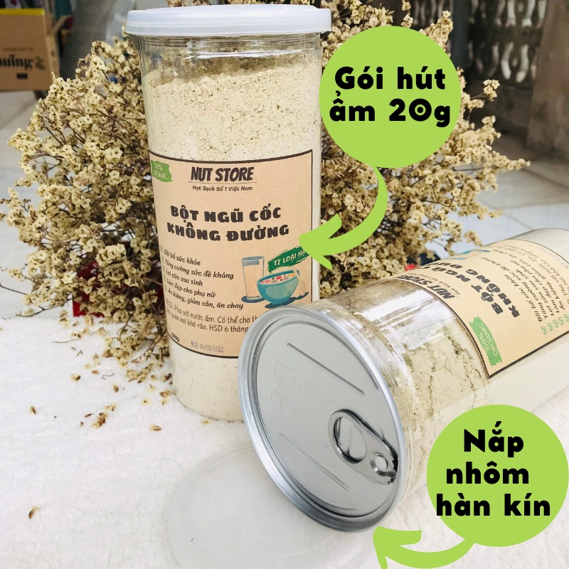 Bột ngũ cốc dinh dưỡng không đường Nut Store 500g - ăn kiêng, giảm cân, lợi sữa
