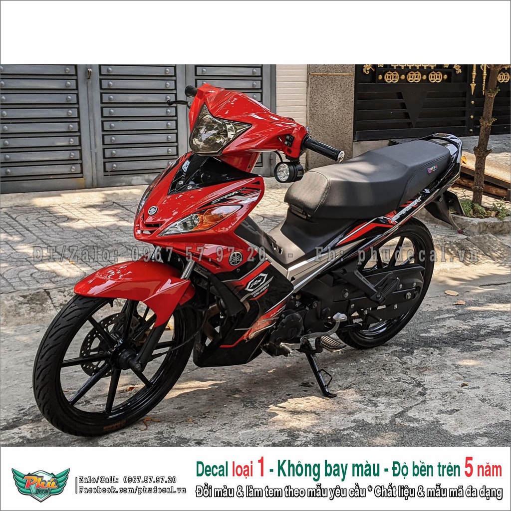 Tem rời Exciter 2005 đỏ đen (5)