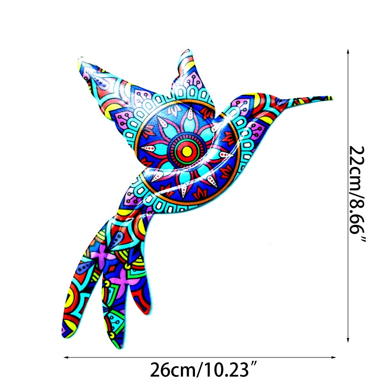 Chim Ruồi Bằng Sắt Treo Tường Trang Trí Màu Sắc Tươi Sáng