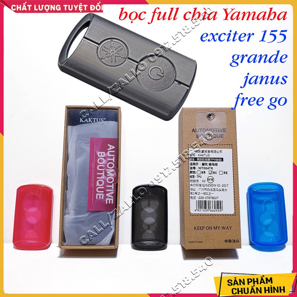 ✅ Bọc Khóa Trong Suốt Smartkey Yamaha EXCITER 155, GRANDE, NVX, JANUS,FREEGO  (hàng loại 1 full đáy chống cát) ✅