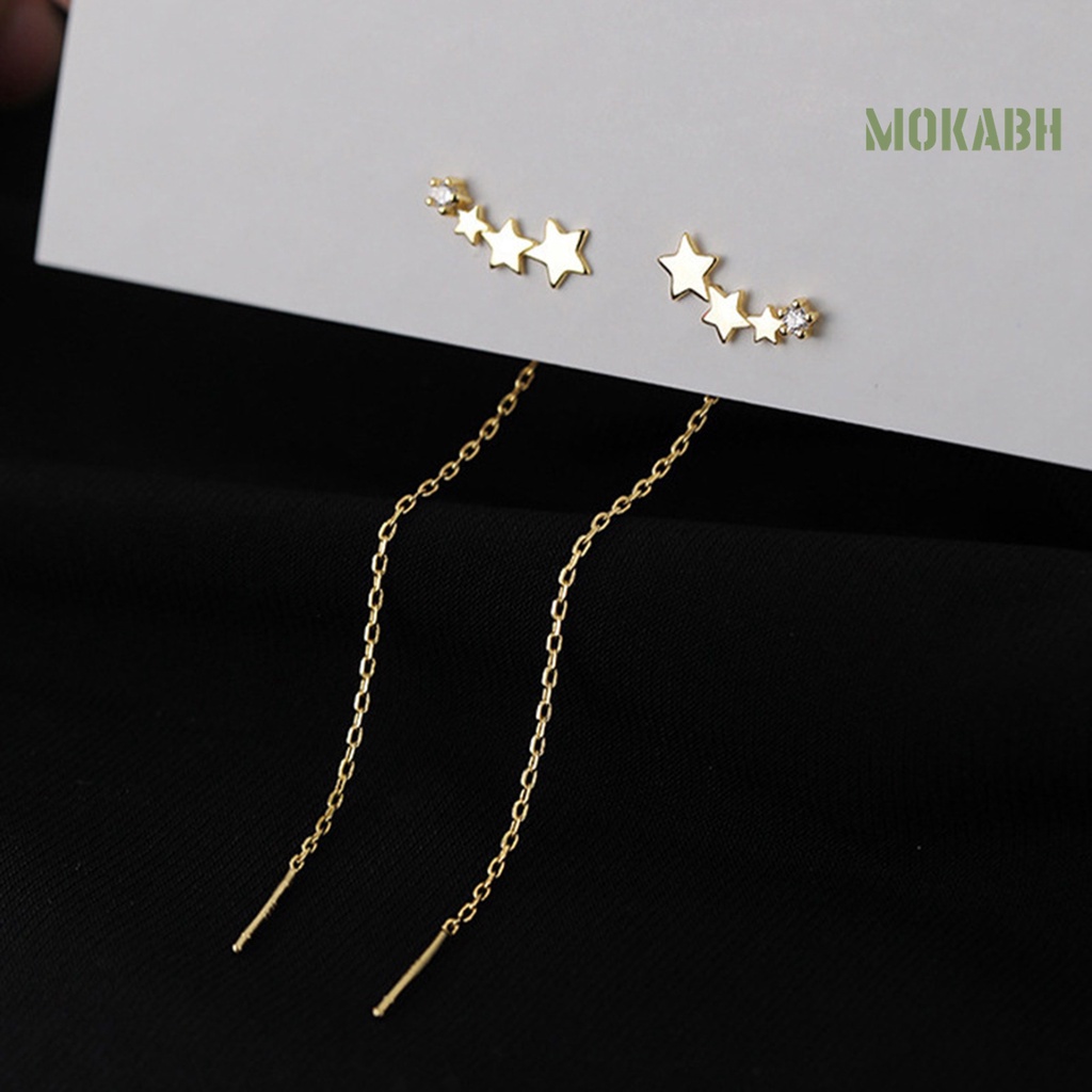 [Mới] 1 Cặp Bông Tai Ngôi Sao Tinh Tế Dễ Phối Đồ Mặc Hàng Ngày Cho Nữ
