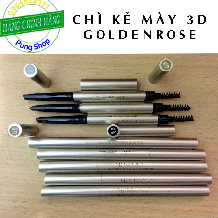 CHÌ KẺ MÀY 3D LÂU PHAI GOLDENROSE | BigBuy360 - bigbuy360.vn