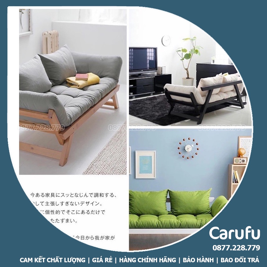 Sofa đơn giá rẻ Decor phòng ngủ, phòng khách kiểu Mini Dài 2m rộng 68cm cao 70cm