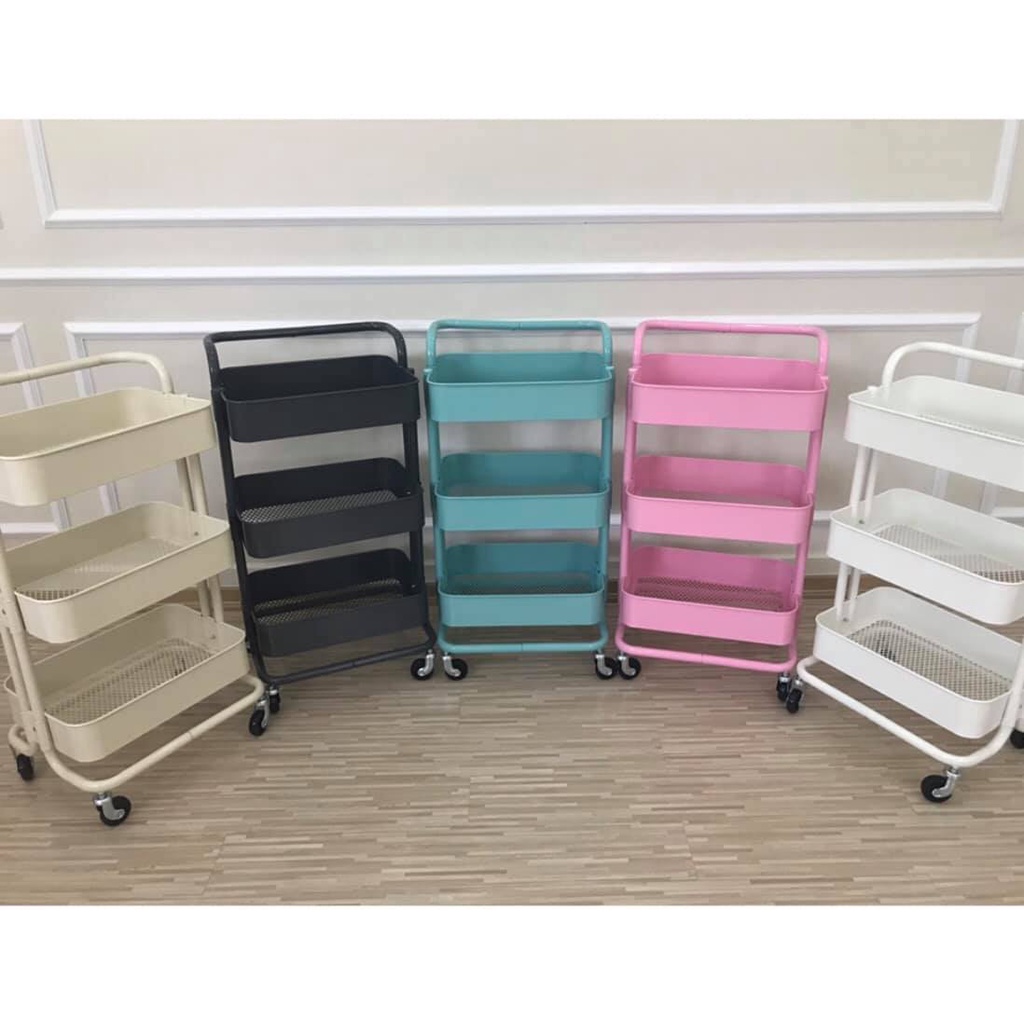 Kệ nhựa 3 tầng ( xe đẩy nhựa 3 tầng )