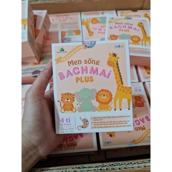 Men sống Bạch mai Plus - men tiêu hóa cho bé