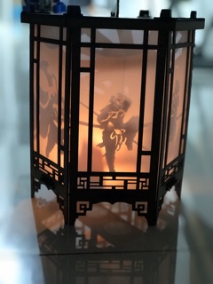 Lồng đèn kéo quân gỗ 24cm