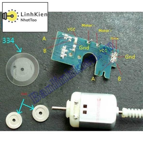 Động Cơ Encoder 334 Xung Mini