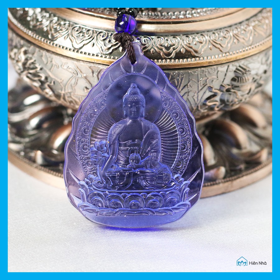 Dây chuyền Lưu Ly Phật Bổn Tôn Mật Tông - hình Lá Bồ Đề chạm khắc các vị Phật, Bồ Tát - Hiên Nhà | BigBuy360 - bigbuy360.vn