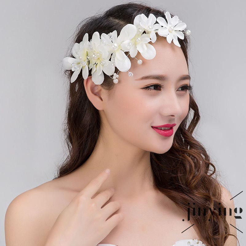 GETNOIVAS Cài tóc họa tiết bông hoa xinh xắn dành cho cô dâu