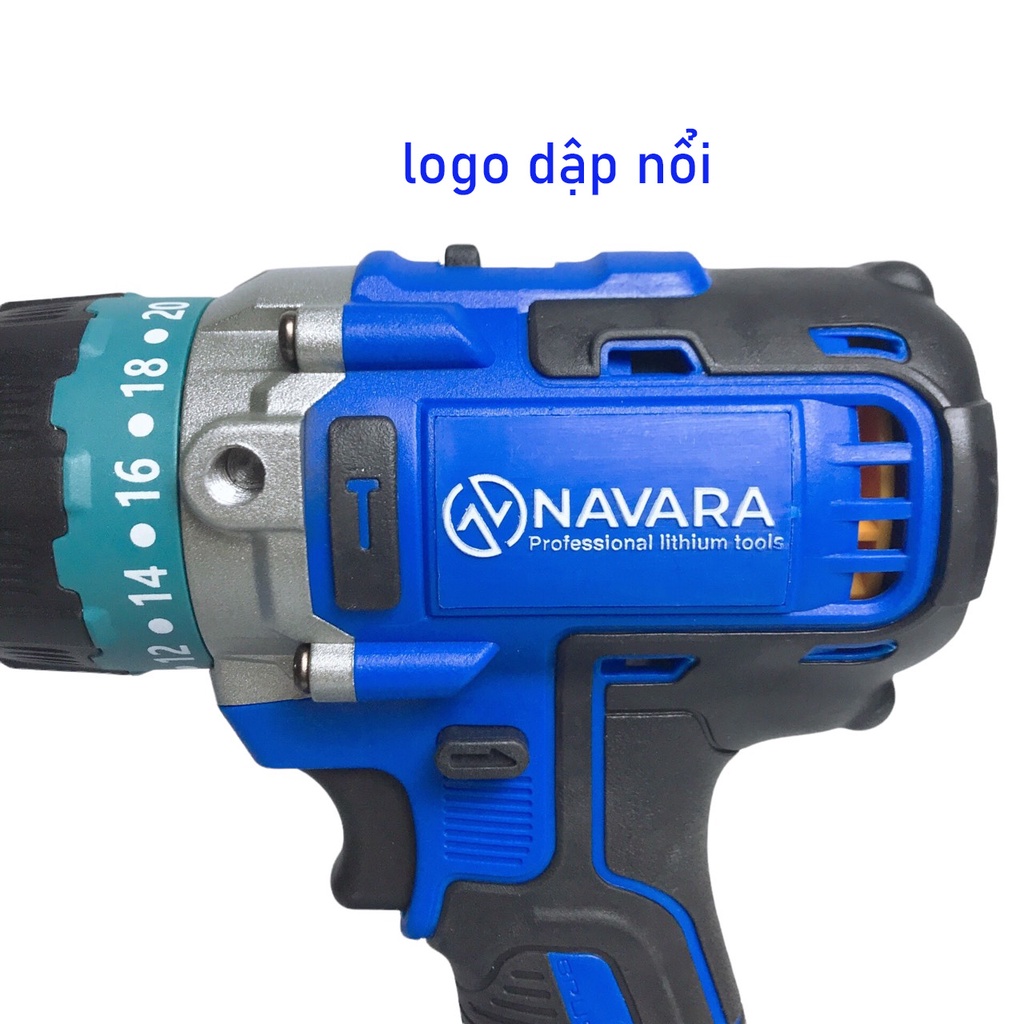Máy khoan pin không chổi than 21V NAVARA 7003 đầu kẹp 13 ly