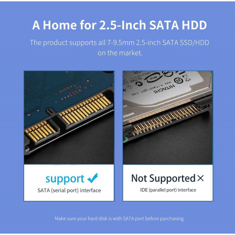 MY10 TYDB Hộp Ổ Cứng Hdd Box ORICO 2.5" 2139U3, USB 3.0 (trong suốt) - Bảo hành CHÍNH HÃNG 1 NĂM 44 MY10 | BigBuy360 - bigbuy360.vn