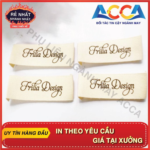 1 CUỘN MÁC COTTON_MỀM MỊN, KHÔNG GẤY NGỨA, PHÙ HỢP ĐỒ TRẺ EM_NHÃN MÁC QUẦN ÁO IN THEO YÊU CẦU_